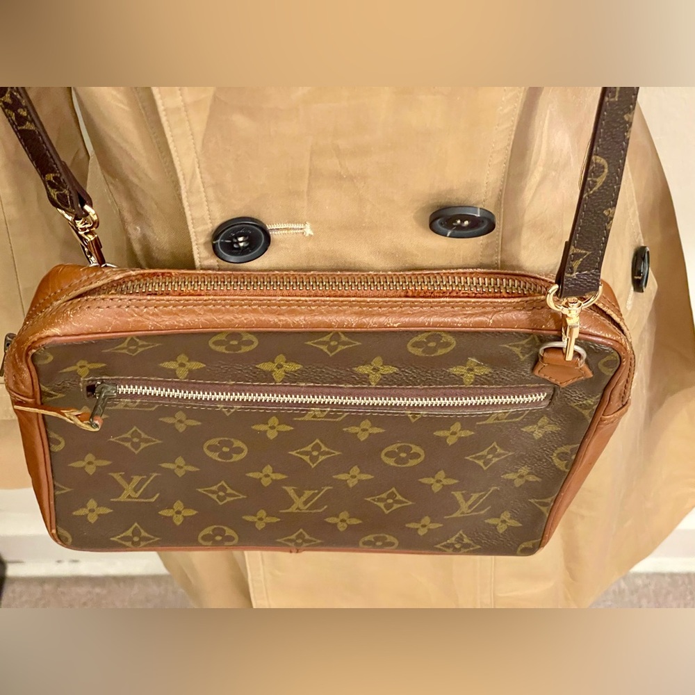 Louis Vuitton Monogram Vintage Saxpo Bag Pouch Clutch Crossbody - Picture 6 of 14